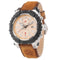 Timberland Bruin Leren Horloge Met 24 Uur Functie