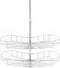 vidaXL - Draadmand - keuken - 2-laags - 270 - graden - 71x71x80 - cm - zilverkleurig