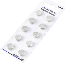 LR43 Knoopcel Alkaline 1.5 V 100 mAh Basetech AG12 10 stuk(s)