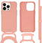 iMoshion Hoesje Geschikt voor iPhone 13 Pro Hoesje Met Koord - iMoshion Color Backcover met afneembaar koord - oranje
