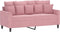 vidaXL - Tweezitsbank - 140 - cm - fluweel - roze