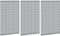 vidaXL - Pegboards - - - 3 - Pack - met - 15 - Accessoires, - Grijs, - 50 - x - 60 - cm, - Staal