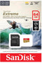 Sandisk MicroSD Extreme - microSDXC 64GB - 190MB/s UHS-I Class 10 A2 - Waterproof Schokbestendig