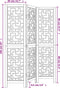 vidaXL - Kamerscherm - met - 3 - panelen - massief - paulowniahout - bruin