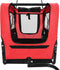 vidaXL - Huisdierenfietskar - en - joggingbuggy - 2-in-1 - rood - en - zwart