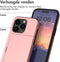 imoshion Hoesje Geschikt voor iPhone 15 Pro Hoesje - Ruimte voor 2 pasjes - imoshion Backcover met pasjeshouder - Rosé Goud