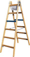 ILLER-LEITER 1104-7 - Brede Sport Trapladder - Professioneel - Hout - 2x4 Sporten