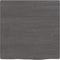 vidaXL - Wandschap - 40x40x2 - cm - behandeld - massief - eikenhout - donkerbruin