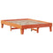 vidaXL - Bedframe - zonder - matras - massief - grenenhout - wasbruin - 140x200 - cm