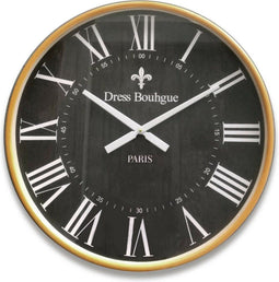 Muurklok Versa Kristal Hout MDF 4,5 x 60 x 60 cm