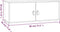 vidaXL - Wandkasten - 2 - st - 80x30x30 - cm - massief - grenenhout - wit
