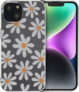 imoshion Hoesje Geschikt voor iPhone 14 Hoesje Siliconen - imoshion Design hoesje - Meerkleurig / Daisy Flower
