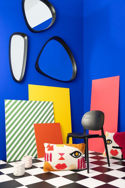 J-Line bloempot Kus Dolomiet - keramiek - wit - Ø 14 cm