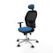 Piqueras y Crespo Jorquera 1D086G1 - Bureaustoel met hoofdsteun - Verstelbare hoogte - Licht Blauw