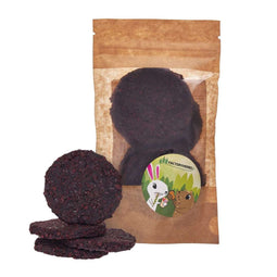 FACTORYHERBS Cichoreikoekjes met lijnzaad - Traktatie voor knaagdieren en konijnen - 100g