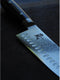 Yaxell Ran Nakiri Koksmes 18cm - VG10, 69-Lagen Damast, Kuilen, Canvas-Micarta Heft