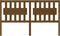 vidaXL - Hoofdbord - 155,5x4x100 - cm - massief - grenenhout - honingbruin