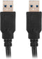 USB Cable Lanberg CA-USBA-30CU-0010-BK 1 m