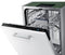 Samsung DW50R4060BB - Vaatwasser - Volledig geïntegreerd - Energieklasse E - Waterverbruik 9,9L per cyclus - Energiekosten €24,50 per 100 cycli - Programma's Automatisch Intensief Snel