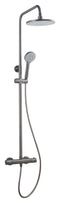 Atlantic Asher - Regendoucheset - 3 standen handdouche thermostaatkraan - gunmetal
