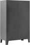 vidaXL - Opbergkast - industrieel - 75x40x120 - cm - staal - zwart