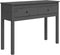 vidaXL - Wandtafel - 100x35x75 - cm - massief - grenenhout - grijs