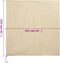 vidaXL - Plantenhoezen - met - ritssluiting - 2 - st - 70 - g/m² - 1,55x1,55 - m