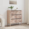 vidaXL - Finori - Finori - Dressoir - Lusk - 03A - 80x38,5x87 - cm - sonoma - eikenkleurig