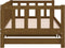 vidaXL - Slaapbank - uitschuifbaar - 2x(80x200) - cm - grenenhout - honingbruin