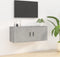 vidaXL - Tv-wandmeubel - 100x34,5x40 - cm - betongrijs