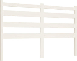 vidaXL - Hoofdbord - 146x4x100 - cm - massief - grenenhout - wit