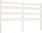 vidaXL - Hoofdbord - 146x4x100 - cm - massief - grenenhout - wit