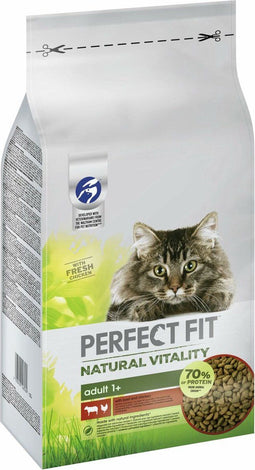 Karma dla kota PERFECT FIT Natural Vitality Wołowina z kurczakiem 6 kg