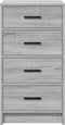 vidaXL - Dressoir - Grijs - Sonoma - 40x41x75 - cm - Engineered - Hout