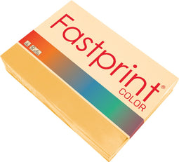 Kopieerpapier Fastprint A4 80gr goudgeel 500 vel | 5 stuks