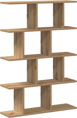 vidaXL - Wandschap - kubus - 12 - vakken - bewerkt - hout - artisanaal - eikenkleurig