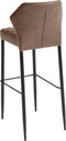 Louis Stapelbare barkruk cognac, Kunstleder, brandvertragend - SET VAN 2
