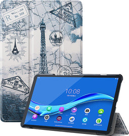 3-Vouw sleepcover hoes - Geschikt voor Lenovo Tab M10 FHD Plus (x606F) - Eiffeltoren