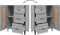 vidaXL - Dressoir - 69,5x34x90 - cm - bewerkt - hout - grijs - sonoma - eikenkleurig