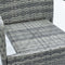 Juskys Yoro - Tuinstoelen - 4-delig - Stapelbaar - Grijs (4 stuks)