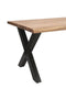 Feel Furniture - 240x100 Eettafel - Massief Glad Boomstamblad Eiken - 5 cm dik - U Frame