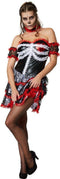 Dressforfun Griezelige geliefde XXL - Kostuum Halloween - Getailleerde jurk zonder mouwen - Zwart