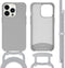 iMoshion Hoesje Geschikt voor iPhone 13 Pro Hoesje Met Koord - iMoshion Color Backcover met afneembaar koord - Grijs