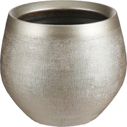 Mica Decorations Douro Bloempot - H15 x Ø18 cm - Terracotta - Goud