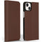 Accezz iPhone 14 Plus - Premium Leather Slim Bookcase - Echt Nappa leer - Bruin