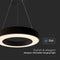 V-TAC VT-7760-B - Dimbare hanglamp - 50W 6100 Lumen 4000K - Zwart