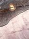 GOOD&MOJO Plafonniere Ibiza - Bamboe Zwart - 65x65x20cm -