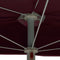 vidaXL - Parasol - half - met - paal - 180x90 - cm - bordeauxrood