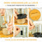 KRUSTENZAUBER zuurdesem starter set - 1000 mL fermentatieglas met spatel en thermometer - broodbakaccessoires