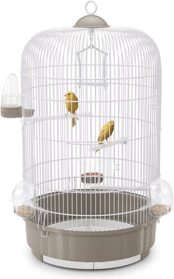 Imac Vogelkooi Luna Taupe / Wit 40X40X65,5 CM